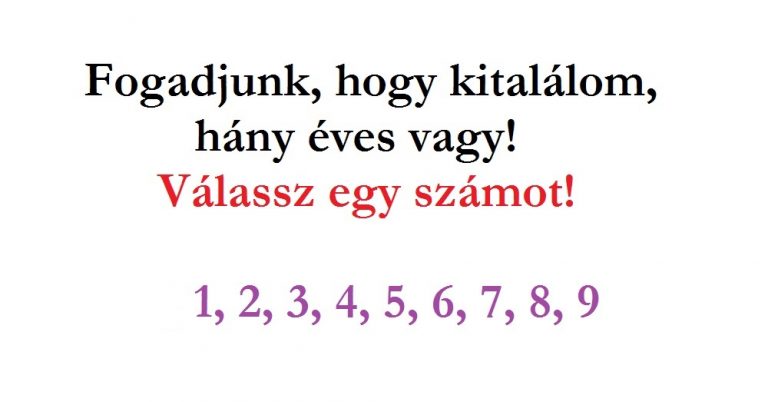 Ez a káprázatos kis matematikai turpisság megmutatja az életkorodat