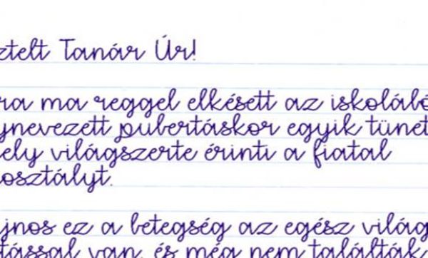 A kislány elkésik az iskolából, édesanyja bocsánatlevelet ír, ám ahogy a tanár reagál, arra senki nem számított