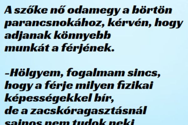 VICC: A szőke nő kéréssel fordul a börtön parancsnokához
