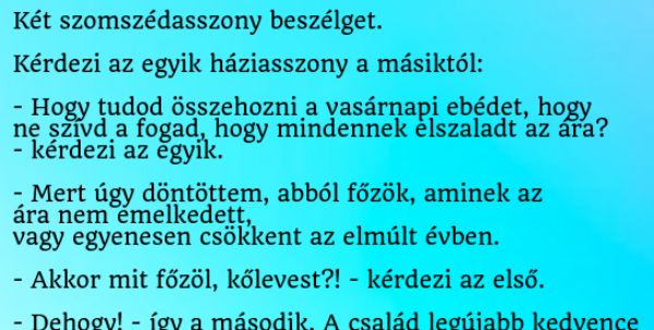 VICC: Két szomszédasszony beszélget, az élelmiszerinfláció a téma