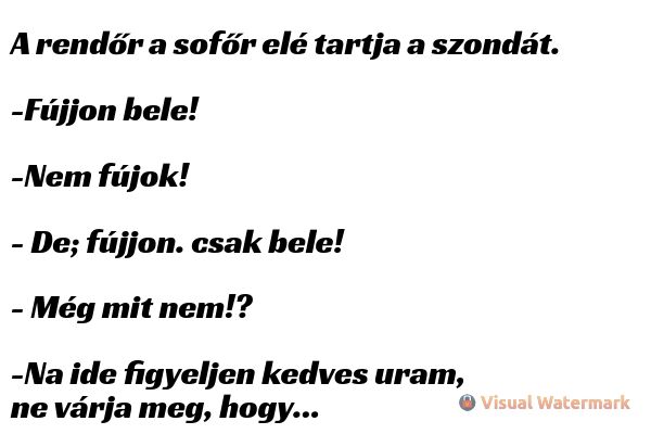 VICC: A rendőr a sofőr elé tartja a szondát