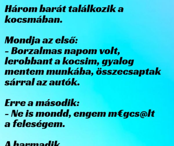 VICC: Borzalmas napom volt…