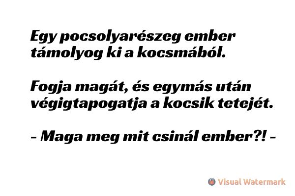 VICC: Egy pocsolyarészeg ember támolyog ki a kocsmából