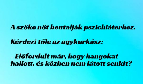 VICC: A szőke nőt beutalják pszichiáterhez.