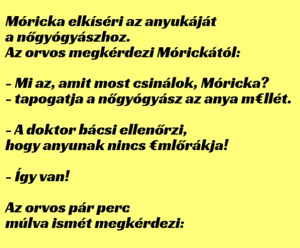 VICC: Móricka elkíséri az anyukáját a nőgyógyászhoz
