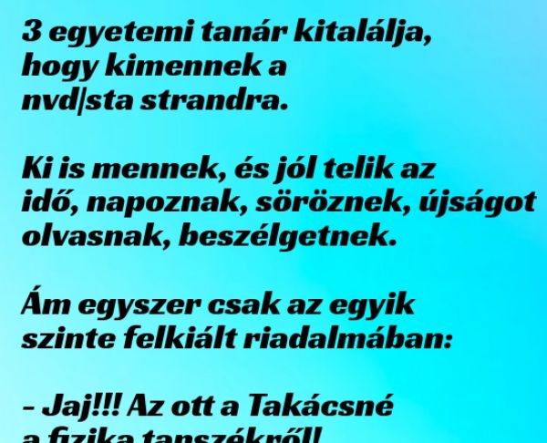 VICC: A 3 egyetemi tanár esete Takácsnéval