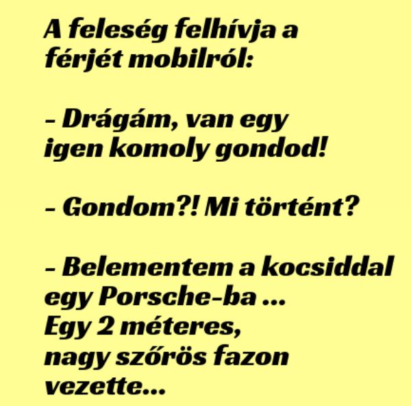 VICC: A feleség felhívja a férjét mobilról