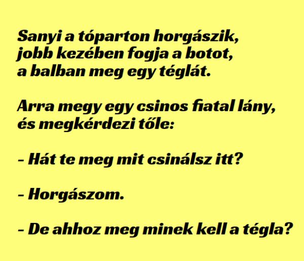 VICC: Sanyi a tóparton horgászik