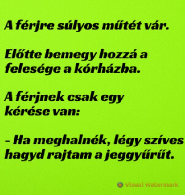 VICC: A férjre súlyos műtét vár, előtte bemegy hozzá a felesége a kórházba