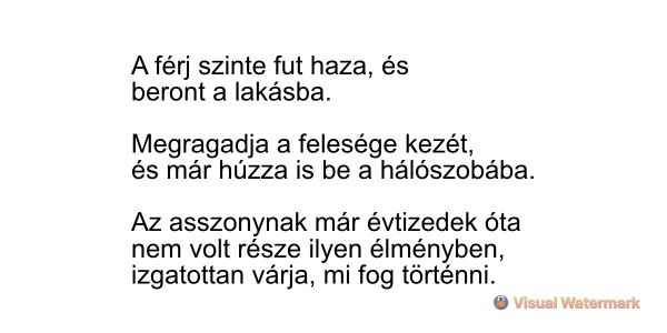 VICC: A férj szinte fut haza, és beront a lakásba