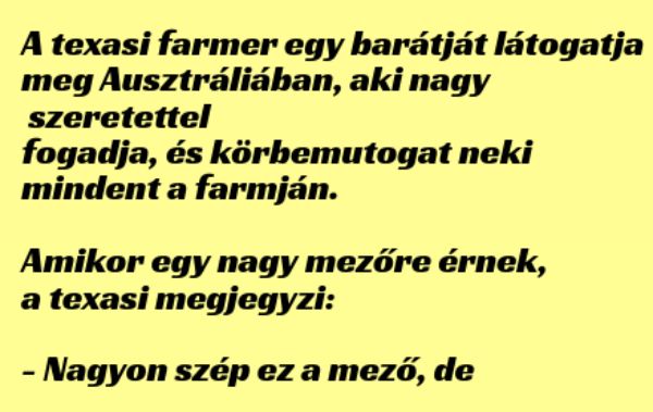 VICC: A texasi farmer Ausztráliában