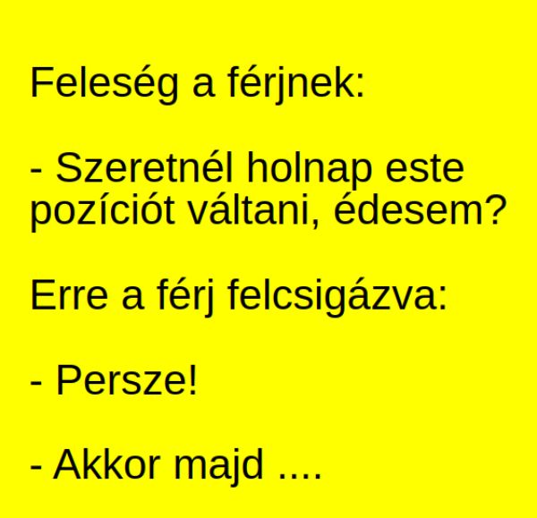 VICC: Pozícióváltás