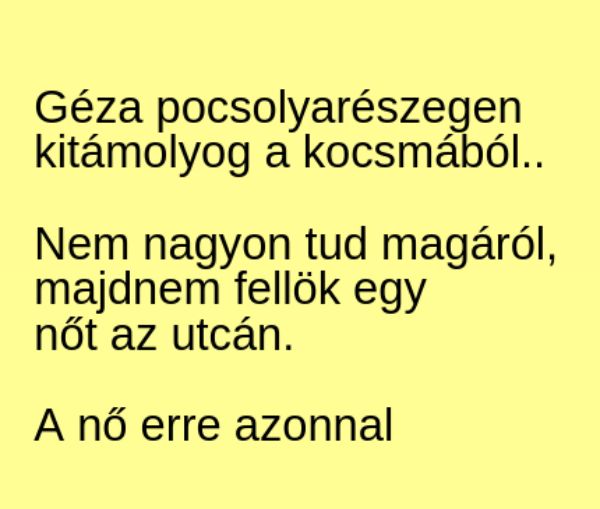 VICC: Géza pocsolyarészegen kitámolyog a kocsmából