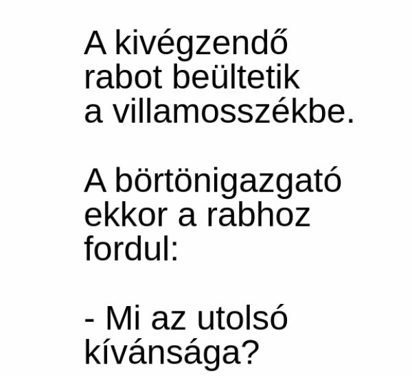 VICC: A kivégzendő rabot beültetik a villamosszékbe