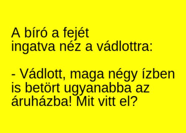 VICC: A bíró a fejét ingatva néz a vádlottra
