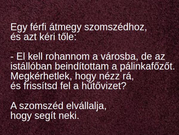 VICC: El kell rohannom a városba, de az istállóban beindítottam a pálinkafőzőt