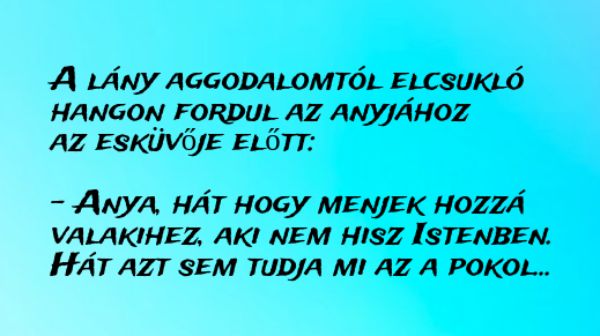 VICC: A lány aggodalomtól elcsukló  hangon fordul az anyjához  az esküvője előtt: