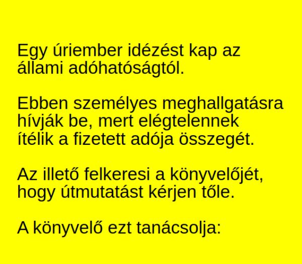 VICC: Egy úriember idézést kap az adóhatóságtól