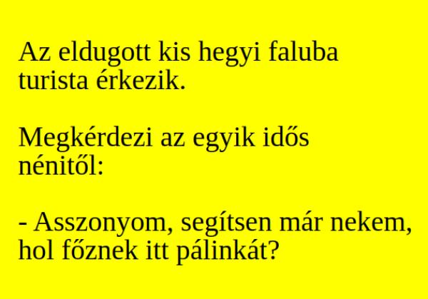 VICC: Az eldugott kis hegyi faluba turista érkezik.