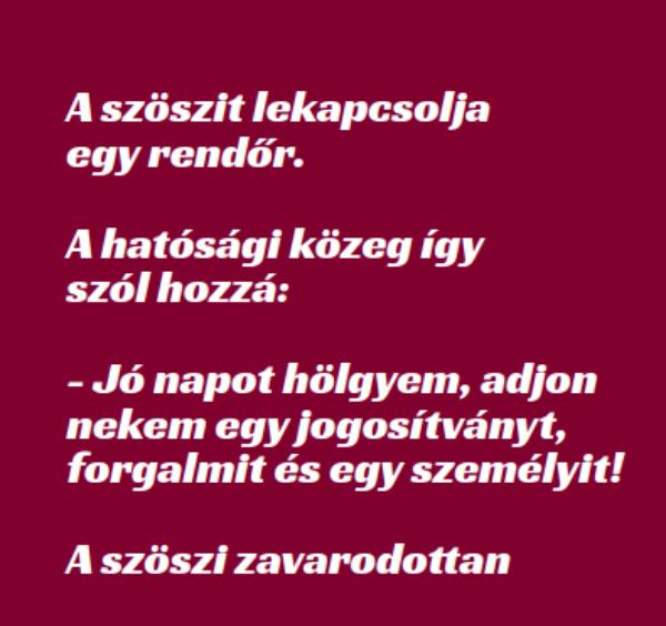 VICC: A szöszit lekapcsolja egy rendőr