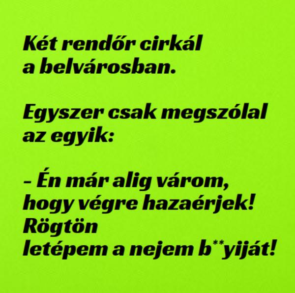 VICC: Két rendőr cirkál a belvárosban