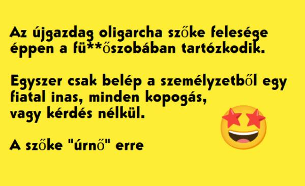 VICC: Az újgazdag oligarcha szőke felesége  éppen a fü**őszobában tartózkodik, amikor benyit a fiatal inas