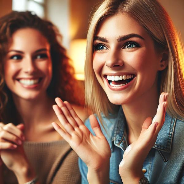 VICC: A szőke nő büszkén újságolja a barátnőjének