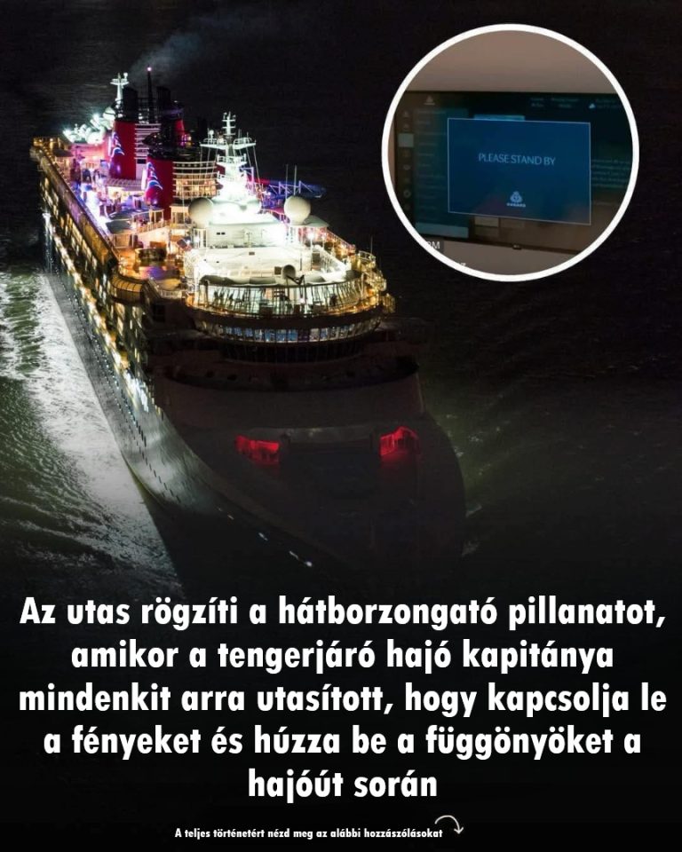 Az utasok felvették a pillanatot, amikor a kapitány felszólította őket minderre