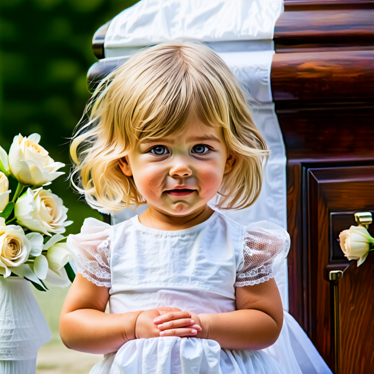 Apja temetésén a 2 éves kislány a koporsóra mutat: amit mondani próbál, attól mindenkit a rosszullét környékez 😢