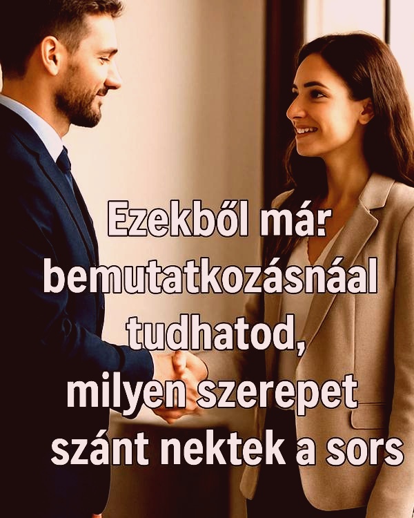 🔥 Kis jelek, amik már bemutatkozásnál elárulják, milyen szerepet szánt a sors az életedben a másik embernek. Némelyiket nagyon nehéz észrevenni