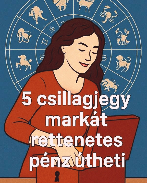 2025 AUGUSZTUS UTOLSÓ hetében 5 csillagjegy markát rettenetes pénz ütheti. Ők az esélyesek: