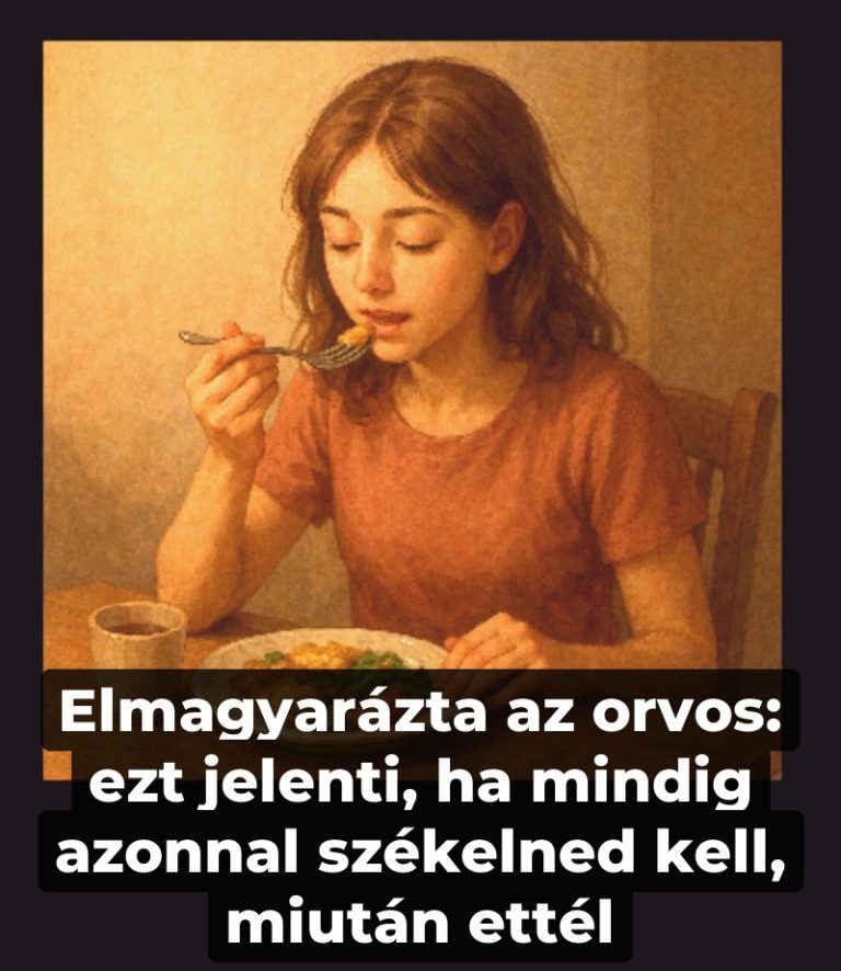 Elmagyarázta az orvos: ezt jelenti, ha mindig azonnal székelned kell, miután ettél