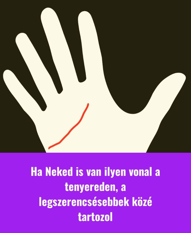 Ha Neked is van ilyen vonal a tenyereden, a legszerencsésebbek közé tartozol
