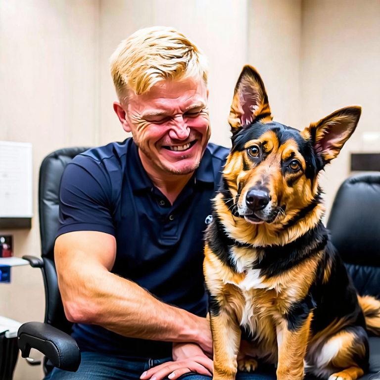 💔 A kutya átölelte gazdáját még egyszer utoljára az elaltatás előtt. Ekkor az állatorvos felkiáltott: Állj