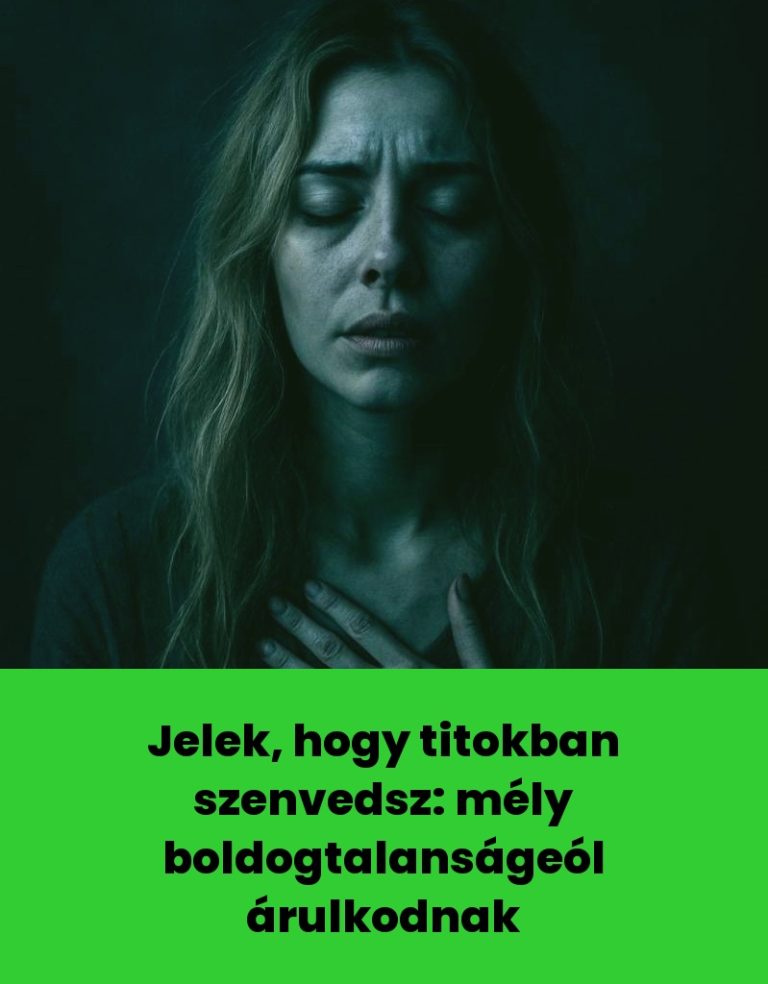 Jelek, hogy titokban szenvedsz: mély boldogtalanságeól árulkodnak