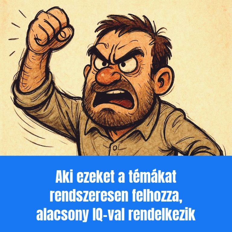 Aki ezeket a témákat rendszeresen felhozza, alacsony IQ-val rendelkezik