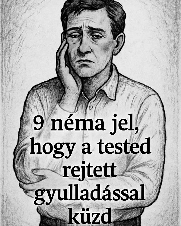 9 néma jele, hogy a tested rejtett gyulladással küzd. 😢 A test nem tud kiáltani, de néma jeleket ad