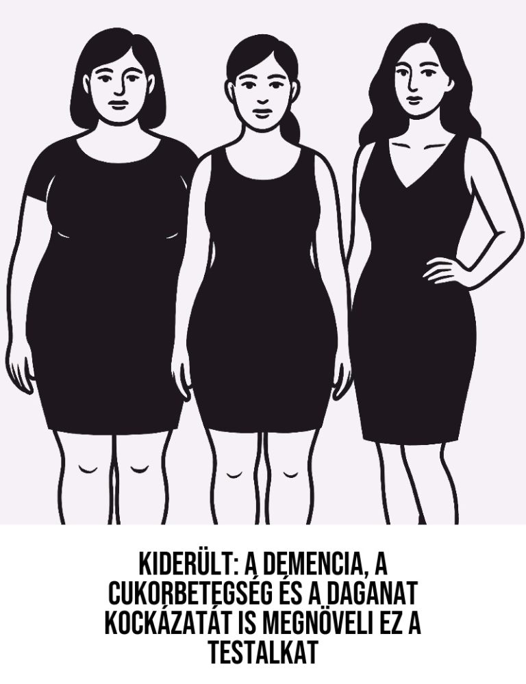 Kiderült: A demencia, a cukorbetegség és a daganat kockázatát is megnöveli ez a testalkat