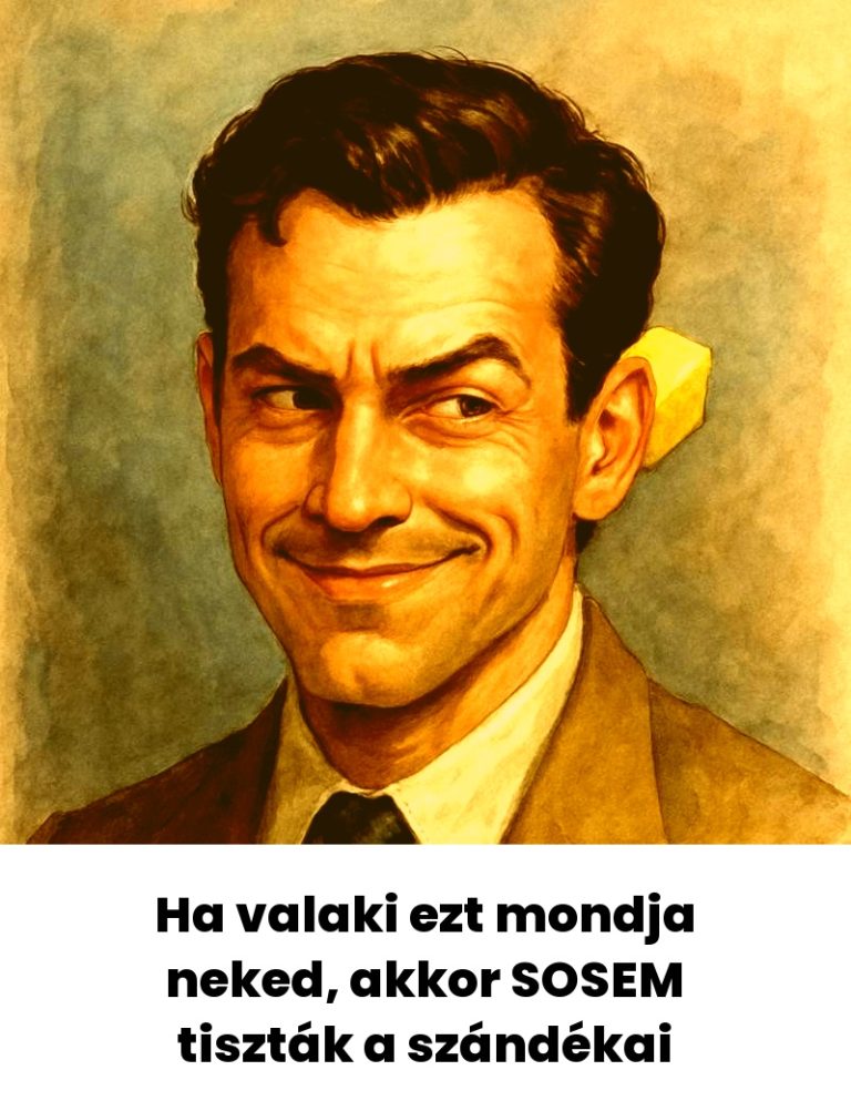 Ha valaki ezt mondja neked, akkor SOSEM tiszták a szándékai