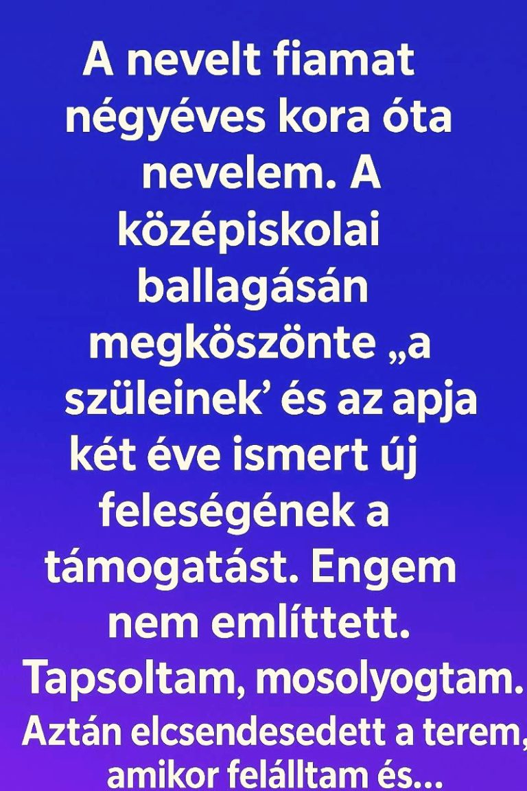 😢 Rettenetesen megaláztak a nevelt fiam középiskolai ballagásán