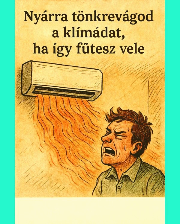 Nyárra tönkrevágod a klímádat, ha így fűtesz vele. A legtöbben még mindig így csinálják: