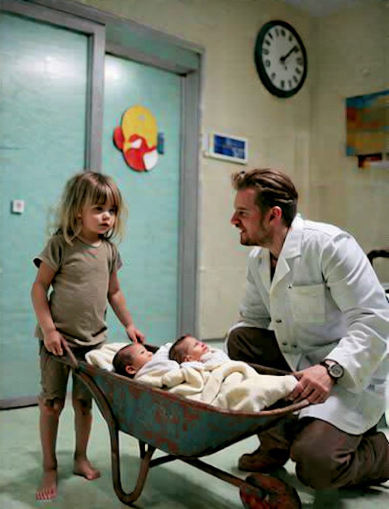 💔 Anya három napja alszik: zokogta a hétéves kislány, amikor beállított a kórházba egy talicskával, benne ikertestvéreivel