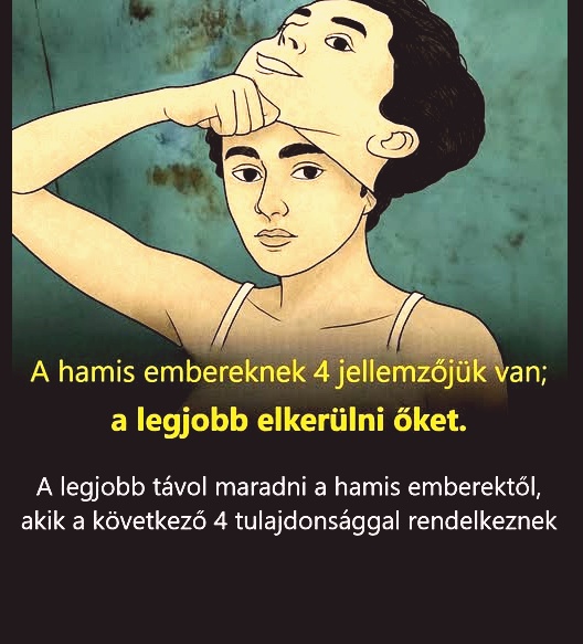 A hamis emberek 🎭 4 jellemzőjük alapján ismerhetők fel: a legjobb messziről kerülni őket. 👇
