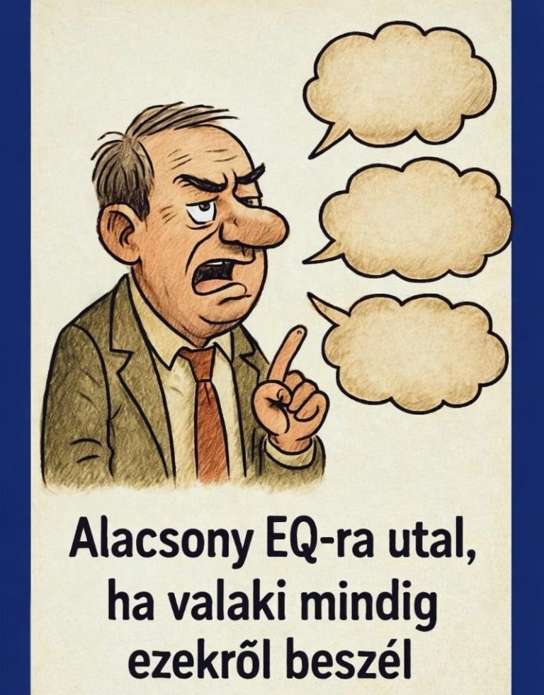 Ha állandóan ezt a 3 témát hozza fel, alacsony lehet az EQ-ja 😡