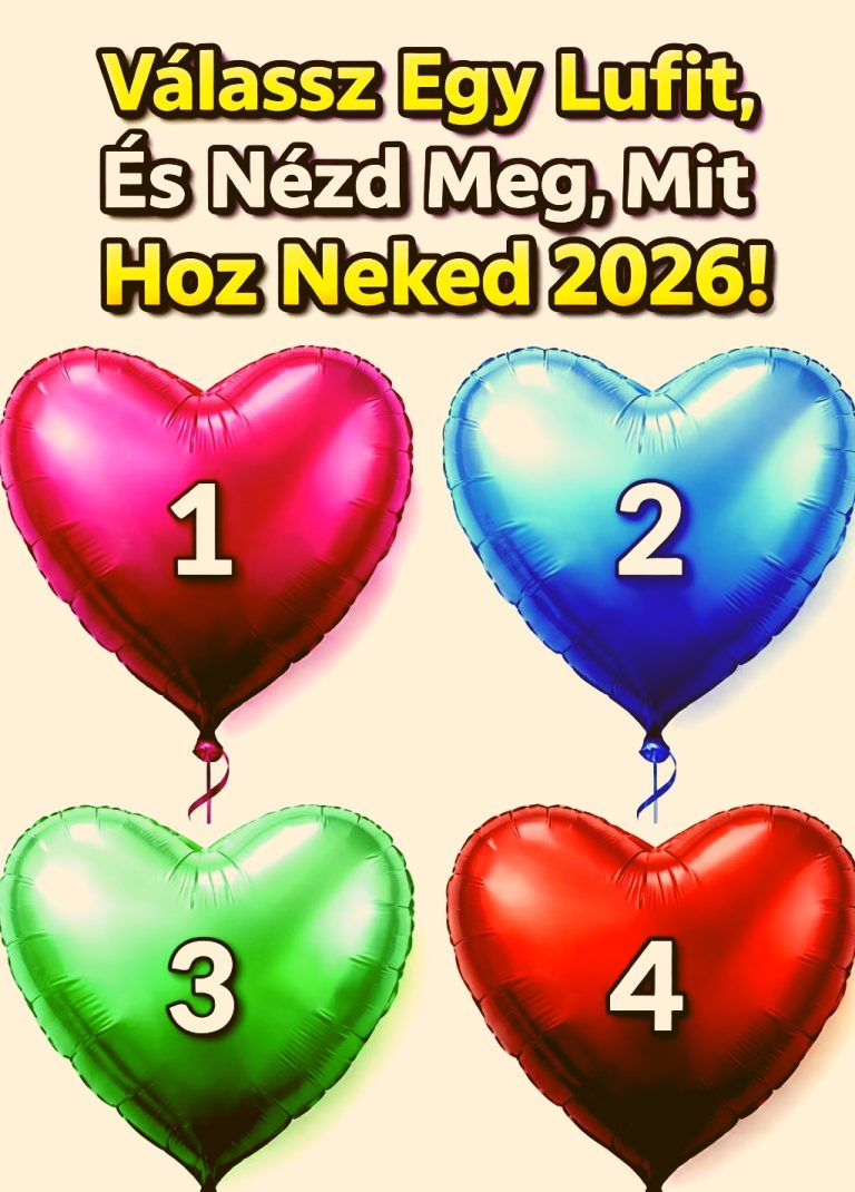 A választott lufi elárulja, mire számíthatsz 2026-ban! ❤️