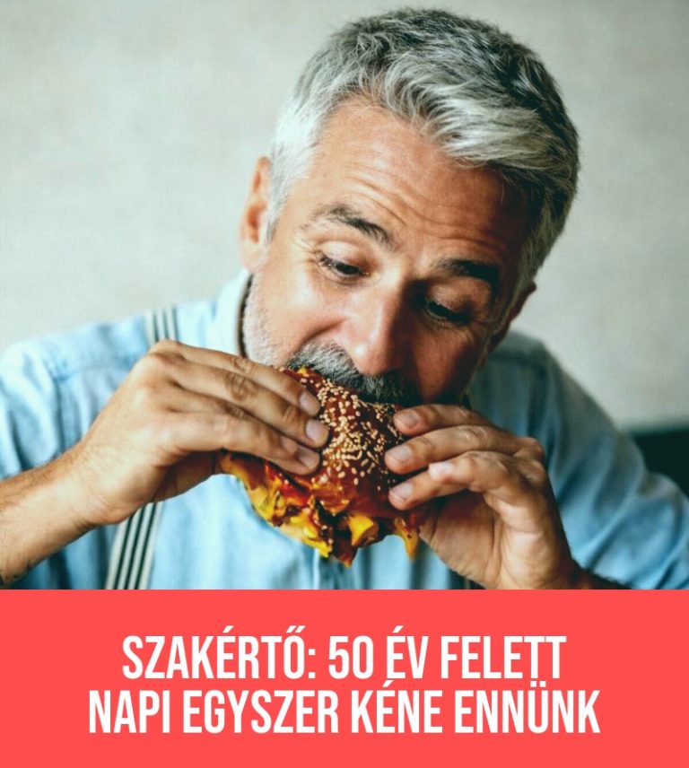 Szakértő: 50 év felett napi egyszer kéne ennünk