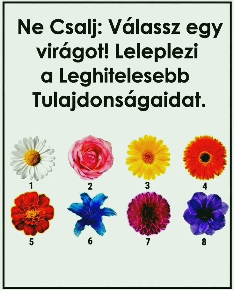 Az általad választott virág felfedi, mi a legbensőbb tulajdonságod 😳