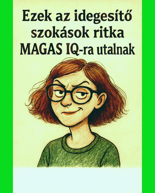 Ezek az idegesítő szokások ritka magas intelligenciát jeleznek