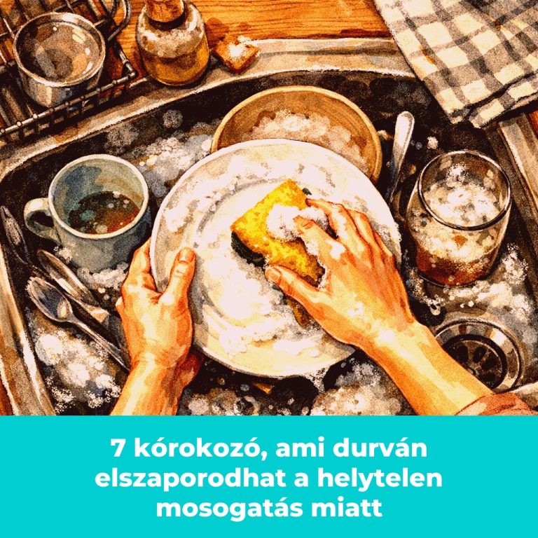 7 kórokozó, ami durván elszaporodhat a helytelen mosogatás miatt