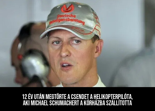 12 év után megtörte a csendet a helikopterpilóta, aki Michael Schumachert a kórházba szállította